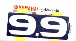 Наклейка задняя Yamaha 9,9   (63V-42678-40)  63V-42678-41-00 ― 1998-2024  NEXT