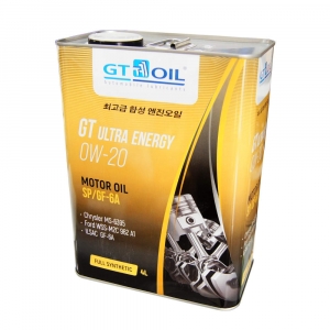 Синтетическое моторное масло GT Ultra Energy 0W-20 API SN/GF-5, SP/GF-6A, 4 л, 8809059408902  GT OIL ― 1998-2022  NEXT