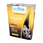 Синтетическое моторное масло GT Energy SN, SAE 5W-30, API SN, 4 л, 8809059407257  GT OIL