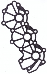 Прокладка под крышку головки YAMAHA 30D  (6J8-11193-A0-00, 6J8-11193-A1-00) 6J8-11193-00-00  WaveMarine